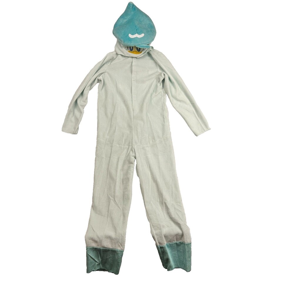 Pokemon Quaxly Costume Kids M 7-8 Blue Hooded Cosplay Halloween Pajama